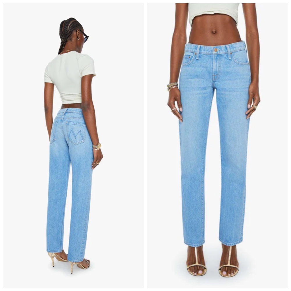 MOTHER Snacks! The Relish Heel All You Can Eat Size 29 Straight Leg Jeans Denim